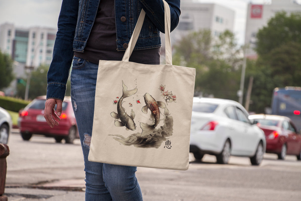 Japanese Koi Tote Bag