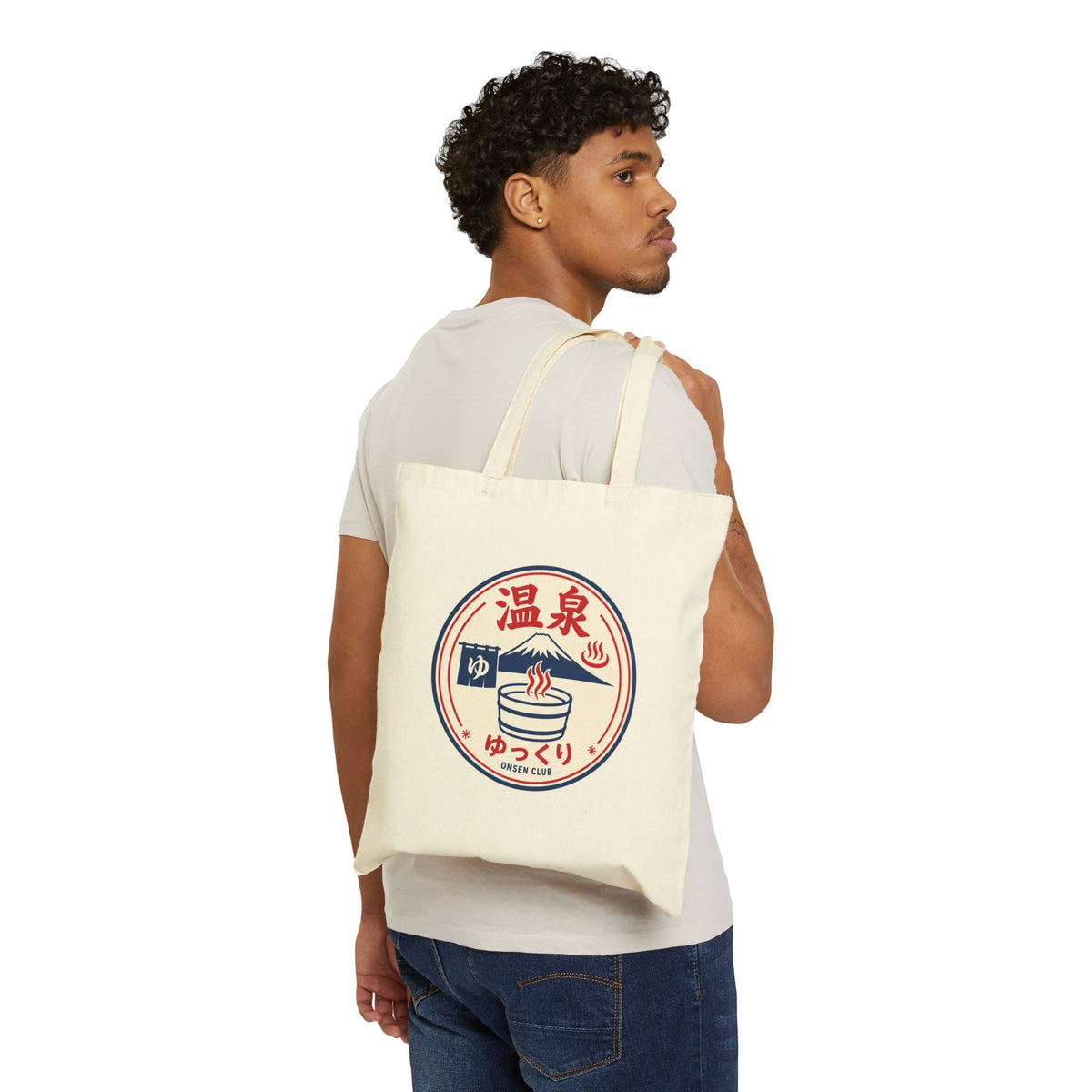 Onsen Club 温泉 Japanese Hot Spring Tote Bag