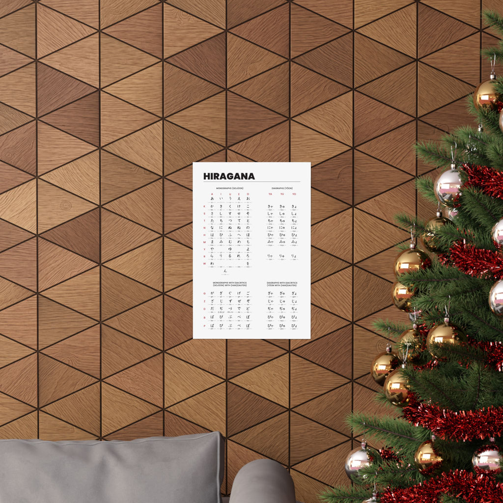 Hiragana Chart Poster