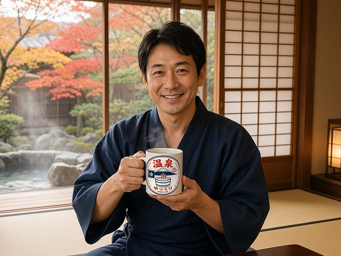 Onsen Club mug lifestyle photo