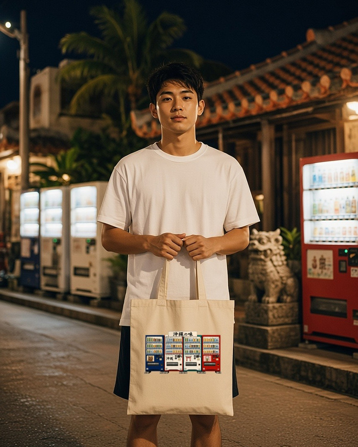 Row tote bag lifestyle photo
